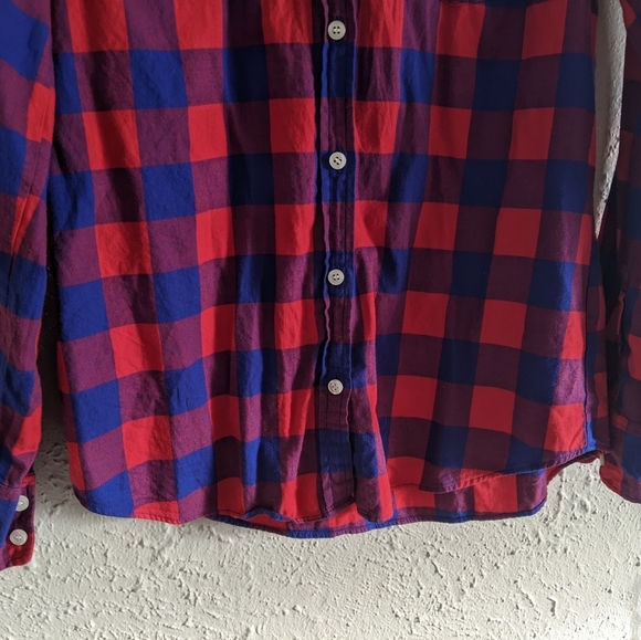 J. Crew Boy Fit Buffalo Plaid Shirt - Picture 2 of 6